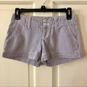 Cotton Pinstripe Shorts